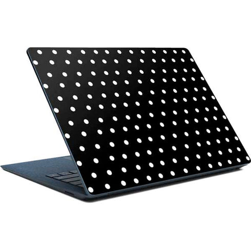 Black and White Polka Dots Surface Laptop Skin